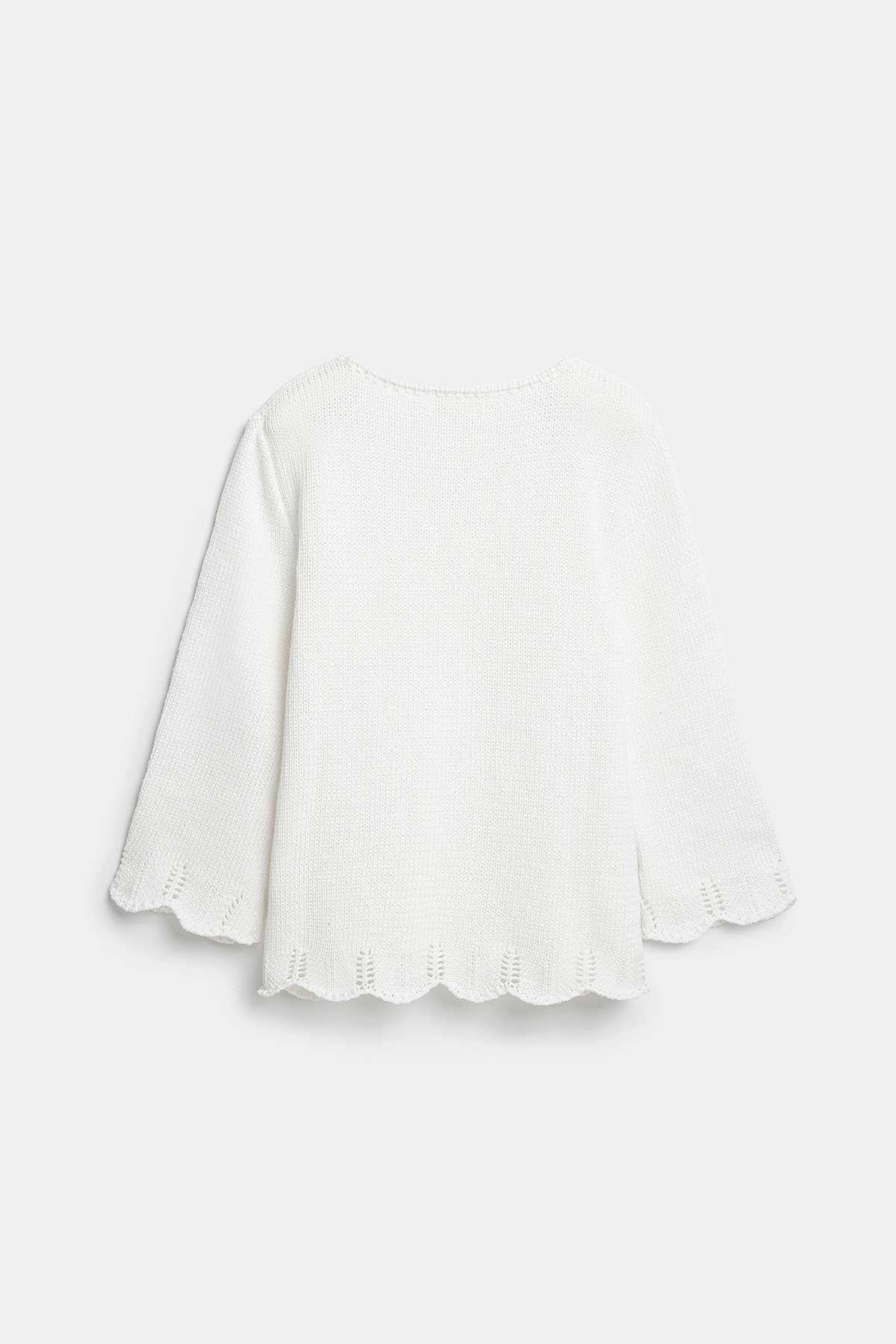 Peraluna Breeze Tunik, Kadın Triko Tunik - Beyaz
