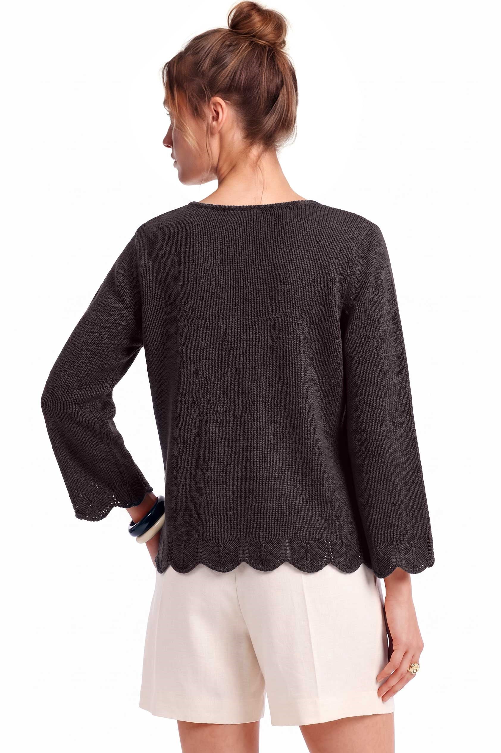 Peraluna Breeze Tunik, Kadın Triko Tunik - Koyu Kahve