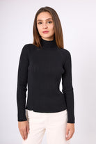 Peraluna-Britta Rib Örgü Fit Kalıp Kadın Triko Kazak-Kazak & Triko-2-Milagron.com