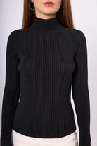 Peraluna-Britta Rib Örgü Fit Kalıp Kadın Triko Kazak-Kazak & Triko-3-Milagron.com