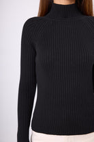 Peraluna-Britta Rib Örgü Fit Kalıp Kadın Triko Kazak-Kazak & Triko-4-Milagron.com