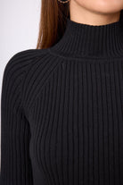 Peraluna-Britta Rib Örgü Fit Kalıp Kadın Triko Kazak-Kazak & Triko-5-Milagron.com