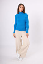 Peraluna-Britta Rib Örgü Fit Kalıp Kadın Triko Kazak-Kazak & Triko-7-Milagron.com