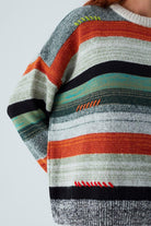 Peraluna-Camila Pullover Bol Kesim El İşlemeli Kadın Triko Kazak-Kazak & Triko-5-Milagron.com