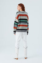 Peraluna-Camila Pullover Bol Kesim El İşlemeli Kadın Triko Kazak-Kazak & Triko-6-Milagron.com