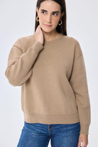 Peraluna-Cleo Düz Örgü Kadın Mevsimlik Triko Kazak Kamel-Kazak & Triko-4-Milagron.com