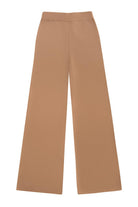 Peraluna Denise Trouser Rahat Kalıp Pamuk-Yün Karşım Kadın Triko Pantolon - Camel