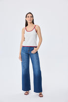 Peraluna-Desert Palm Kadın Triko Atlet Ekru-Bluz-1-Milagron.com