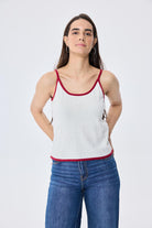 Peraluna-Desert Palm Kadın Triko Atlet Ekru-Bluz-3-Milagron.com