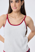 Peraluna-Desert Palm Kadın Triko Atlet Ekru-Bluz-4-Milagron.com