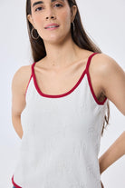 Peraluna-Desert Palm Kadın Triko Atlet Ekru-Bluz-5-Milagron.com