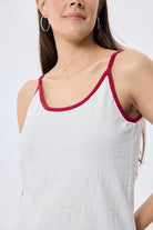 Peraluna-Desert Palm Kadın Triko Atlet Ekru-Bluz-6-Milagron.com