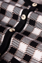 Peraluna-Diana Pötikare Kadın Triko Ceket Siyah/Ekru-Ceket-5-Milagron.com