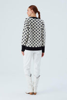 Peraluna-Donna Pullover Petek Desenli Kadın Triko Kazak-Kazak & Triko-8-Milagron.com