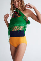 Peraluna-Dora Shorts Ribana Örgü Kadın Triko Tayt Şort -Şort-1-Milagron.com