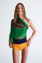 Peraluna-Dora Shorts Ribana Örgü Kadın Triko Tayt Şort -Şort-2-Milagron.com