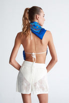 Peraluna-Emma Shorts Dantel Örgü Beli Lastikli Mini Kadın Triko Şort -Şort-7-Milagron.com