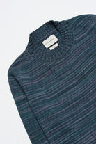 Peraluna-Far Afield Dieter Knit Bisiklet Yaka Standart Kesim %100 Organik Pamuk Melanj Erkek Triko Kazak-Kazak & Triko-3-Milagron.com