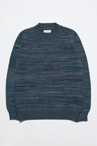 Peraluna-Far Afield Dieter Knit Bisiklet Yaka Standart Kesim %100 Organik Pamuk Melanj Erkek Triko Kazak-Kazak & Triko-5-Milagron.com