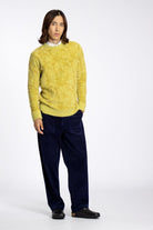 Peraluna-Far Afield Eclipse Knit Fully Tie Die Bisiklet Yaka Standart Kesim Batik Desen Tüylü Erkek Triko Kazak Kobalt-Kazak & Triko-2-Milagron.com