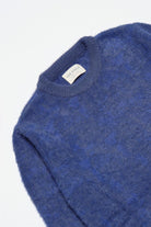 Peraluna-Far Afield Eclipse Knit Fully Tie Die Bisiklet Yaka Standart Kesim Batik Desen Tüylü Erkek Triko Kazak Kobalt-Kazak & Triko-8-Milagron.com