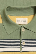 Peraluna-Far Afield Leroy Polo Gatto Stripe Bisiklet Yaka Kısa Kol %100 Organik Pamuk Erkek Triko Tişört-T-Shirts-3-Milagron.com