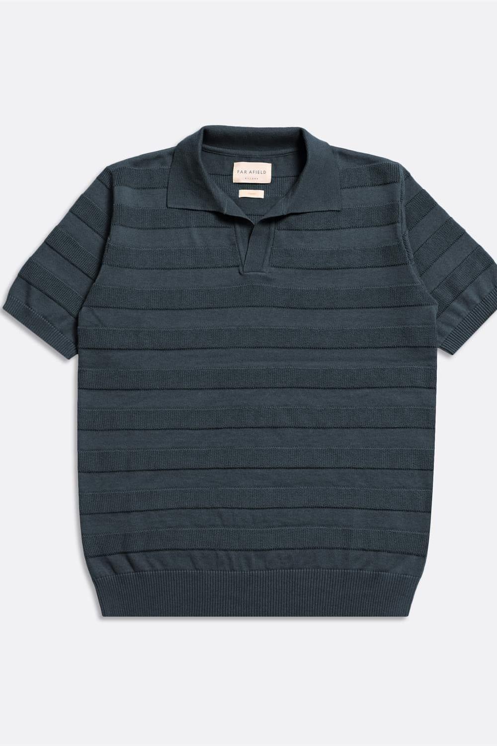 Peraluna-Far Afield Marsan Polo Bisiklet Yaka Kısa Kol %100 Organik Pamuk Erkek Triko Tişört-T-Shirts-4-Milagron.com