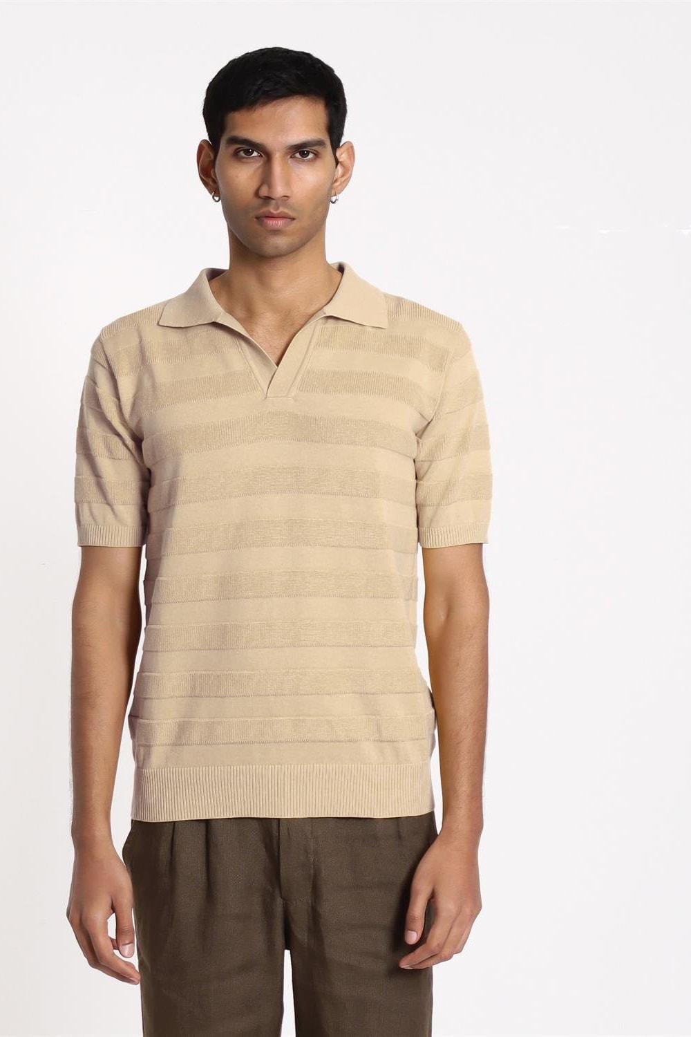 Peraluna-Far Afield Marsan Polo Bisiklet Yaka Kısa Kol %100 Organik Pamuk Erkek Triko Tişört-T-Shirts-5-Milagron.com