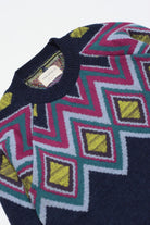 Peraluna-Far Afield Miyuki Knit Bisiklet Yaka Reglan Kol Erkek Triko Kazak-Kazak & Triko-3-Milagron.com