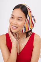 Peraluna-Frida Scarfe Multi Renk Bağcıklı Kadın Triko Eşarp çok Renkli-Eşarp-3-Milagron.com