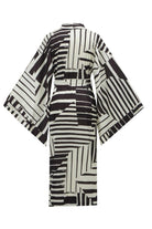 Peraluna-Hanita Geometrik Desenli 120 Cm Saten Yazlık Kadın Kimono-Kimono-10-Milagron.com