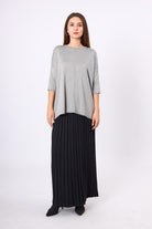 Peraluna-Helion Bol Kesim Kadin Triko Kazak-Kazak & Triko-11-Milagron.com