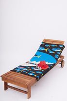 Peraluna Hungry Shark Beach Towel Jakarlı Pamuklu Plaj Örtüsü - Mavi Multi
