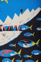 Peraluna Hungry Shark Beach Towel Jakarlı Pamuklu Plaj Örtüsü - Mavi Multi