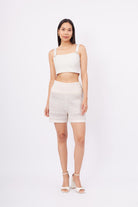 Peraluna-Iris Bralette Balık Sırtı Örgü Altın Renk Düğmeli Kadın Triko Bralet Ekru-Bralet-1-Milagron.com