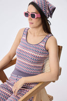 Peraluna-Isla, Jakarlı Organik Pamuk Triko Bandana Multi̇ Li̇la-Eşarp-3-Milagron.com