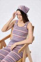 Peraluna-Isla, Jakarlı Organik Pamuk Triko Bandana Multi̇ Li̇la-Eşarp-4-Milagron.com