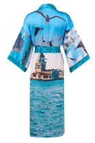 Peraluna-Istanbul Kimono İstanbul Manzara Baskılı 125 Cm Uzun Saten Kadın Kimono-Kimono-10-Milagron.com