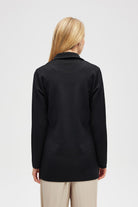 Peraluna-Jisha, Kadın örme Triko Blazer Ceket Siyah-Ceket-7-Milagron.com