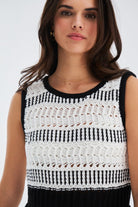 Peraluna-Ki̇yo Dress Kolsuz Pamuklu Diz Hizası Yazlık Kadın Elbise-Elbise-15-Milagron.com