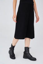 Peraluna-Kloş Kesim Kaşmir Karışım Diz Altı Triko Etek-Etek-14-Milagron.com