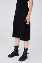 Peraluna-Kloş Kesim Kaşmir Karışım Diz Altı Triko Etek-Etek-15-Milagron.com