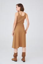 Peraluna-Kloş Kesim Kaşmir Karışım Diz Altı Triko Etek-Etek-4-Milagron.com