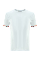 Peraluna Kol Ucu Baskılı Uzun Erkek T-Shirt - Beyaz