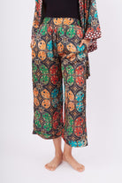 Peraluna-Ladybug Trouser Uğur Böceği Baskılı Kadın Triko Pantolon Çok Renkli-Pantolon-2-Milagron.com