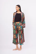 Peraluna-Ladybug Trouser Uğur Böceği Baskılı Kadın Triko Pantolon Çok Renkli-Pantolon-6-Milagron.com