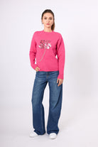 Peraluna-Lorna Boncuk İşlemeli Kadın Triko Kazak Açık Yeşil-Kazak & Triko-1-Milagron.com