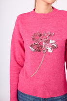 Peraluna-Lorna Boncuk İşlemeli Kadın Triko Kazak Açık Yeşil-Kazak & Triko-4-Milagron.com