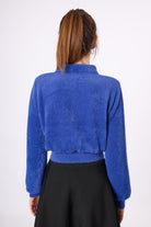 Peraluna-Lucy Krop Kesim Polo Yaka Kadın Triko Bluz-Bluz-10-Milagron.com