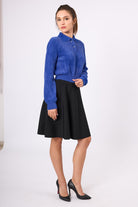 Peraluna-Lucy Krop Kesim Polo Yaka Kadın Triko Bluz-Bluz-9-Milagron.com